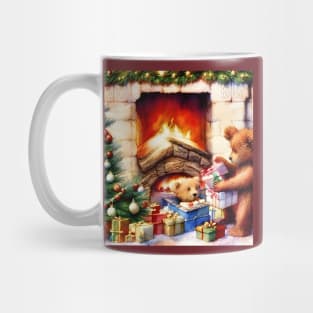 Teddy Bear Christmas - Big Bear and Baby Bear Mug